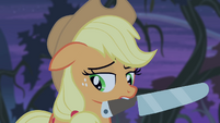 Applejack looking sad S4E07