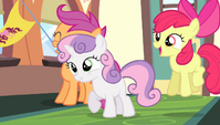 Cutie Mark Crusaders cheering S4E24