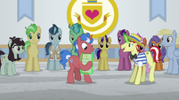 Flim giving unicorn stallion a diploma S8E16