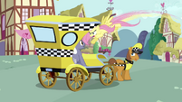 Fluttershy fight in taxi S2E19