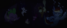 Main five and Spike deep underwater MLPTM