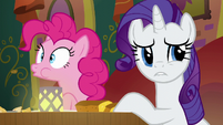 Pinkie Pie spitting some food out S6E12