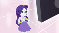 Rarity answers the television -yes- EGS1