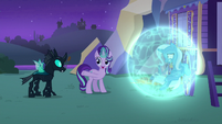 "Trixie, this is Thorax. He's a reformed changeling."
