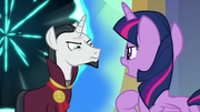 Twilight Sparkle defying Chancellor Neighsay S8E2