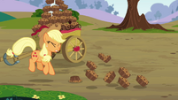 Applejack feels the impact S4E10