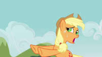 Applejack losing hold of the rope S3E03