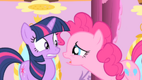 Pinkie Pie scolds Twilight S1E20