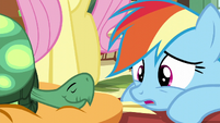 "Uh, too many Daring Do stories."