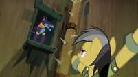 Ahuizotl laughing at Daring Do S4E04