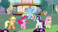 Main five ponies in Celestia's flashback S7E1