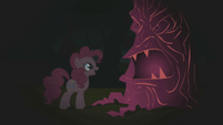 Pinkie Pie laughing at first tree S1E02