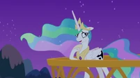 "You're talking to yourself, Celestia. Heh."