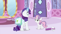 Rarity hiding the bag again S2E23