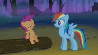 Scootaloo pretending not to be scared S3E06