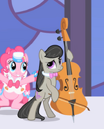 Octavia annoyed by Pinkie's antics S1E26