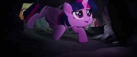 Twilight Sparkle crawling under the rocks MLPTM