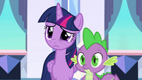 Twilight and Spike listen to Princess Celestia EG
