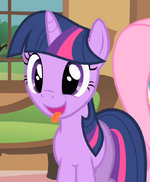 Twilight sticking her tongue out S1E22