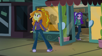 Adagio Dazzle runs out of the cafe EG2