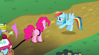 Rainbow Dash apologizing to Pinkie S4E12