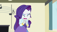 Rarity quickly asks to use the fundraiser money EGS1