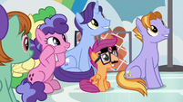 Scootaloo wearing Groucho glasses.