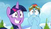 Twilight thrilled; Rainbow Dash nervous S6E24