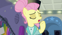 Fluttershy "here at Rarity For You" S8E4