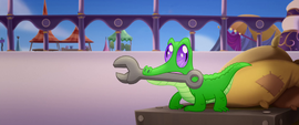 Gummy holding a wrench in his mouth MLPTM