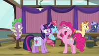 Pinkie Pie gasping with delight S9E16