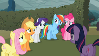 "Yeah! Like Twilight said, there's nothing we can't overcome if we all stick together!"