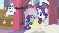 "What do you think, too much?" I think I'm going to explode from Rarity's beyond super cuteness.