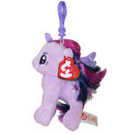 Twilight Sparkle Ty Beanie Baby Tinsel keychain