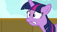 Twilight Sparkle following her mother and brother S7E22