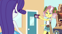 Vignette aims her phone at Rarity EGROF