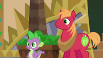 Big McIntosh and Spike looking at Discord S6E17