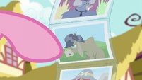 Pinkie points at photo of Cranky Doodle S6E11