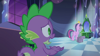 Spike asking Twilight what's wrong EG