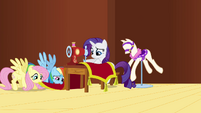 Rarity is forced to sew more.