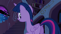 Twilight hears Spike S4E26