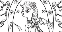Applejack color-in image.jpg (13 KB) Applejack Canterlot Wedding Promo Hat