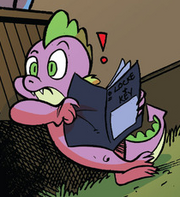 Comic issue 27 Spike reading Locke & Key.png