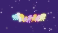 Main cast and Sunset Shimmer pony silhouettes EG2.png (649 КБ)