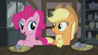 Pinkie "get to our Hearth's Warming dolls!" S5E20