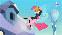 Pinkie Pie about to descend S3E1