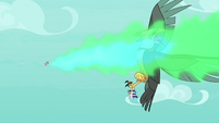Spike breathing fire on the roc S8E11