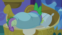 Spike sleeping in his bed S8E11