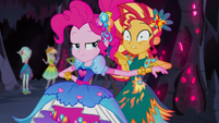 Sunset very shocked by Pinkie Pie's thoughts EG4b