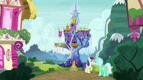 Exterior shot of the Castle of Friendship S7E25